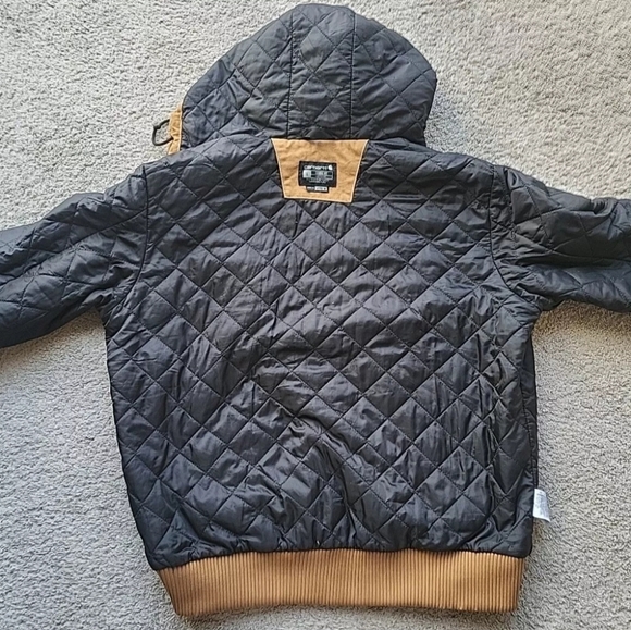 Vintage Carhartt J130M Active Jacket Men Large Tan Work Hoodie Quilt Lined Duck - Picture 5 of 16